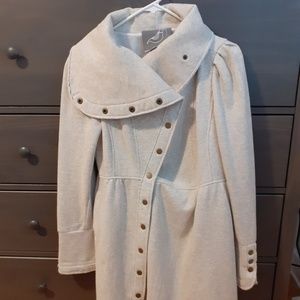 Knitted Dove Light Gray Jacket Coat